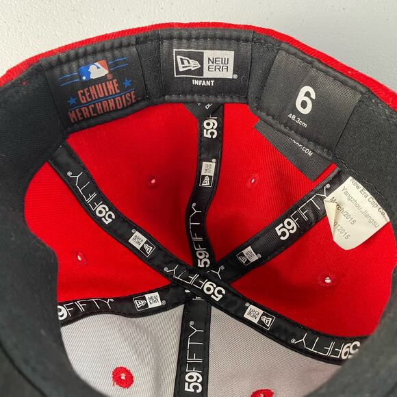 MLB Cincinnati Reds New Era Infant Size 6 48.3 cm Baseball Cap Hat Logo Baby - Picture 7 of 12